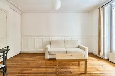 Coin salon dans l'établissement Appartement Idéal près des Quais de Seine-métro 7-6-5
