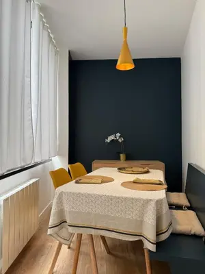 Un ou plusieurs lits dans un hébergement de l'établissement New apartment
