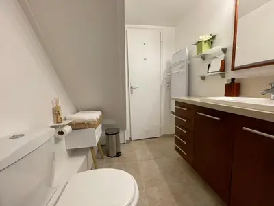 Salle de bains dans l'établissement Delightful Dauphine Apartment Saint-Germain