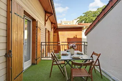 Balcon ou terrasse dans l'établissement Residence Eugene - Kremlin-Bicêtre