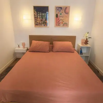 Un ou plusieurs lits dans un hébergement de l'établissement NEW Cosy in Paris