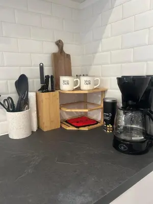 Cuisine ou kitchenette dans l'établissement NEW Cosy in Paris