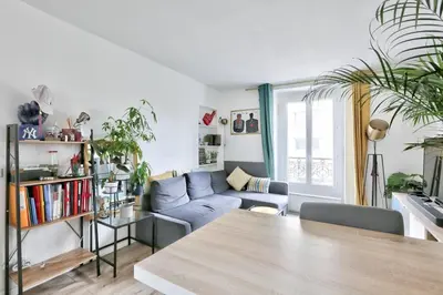 Coin salon dans l'établissement Cosy et confortable appartement 4 personnes
