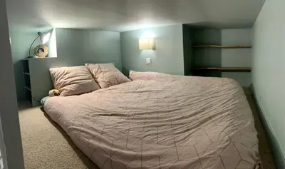 Un ou plusieurs lits dans un hébergement de l'établissement Quiet family apartment on private garden 7pers - Paris Rolland Garros