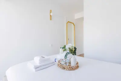 Un ou plusieurs lits dans un hébergement de l'établissement Charming apartment 2 BDR-3P - Gare Montparnasse-