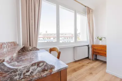 Un ou plusieurs lits dans un hébergement de l'établissement Charming apartment 2 BDR-3P - Gare Montparnasse-