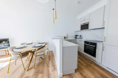 Cuisine ou kitchenette dans l'établissement Charming apartment 2 BDR-3P - Gare Montparnasse-