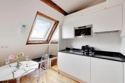 Cuisine ou kitchenette dans l'établissement Magnificent studio - 3P - Place de la Concorde