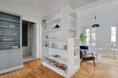 Coin salon dans l'établissement Elegant apartment - 2BR-4P - Pantheon