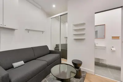 Coin salon dans l'établissement UrbanFlat 165 - Boetie - Champs Elysees Studio