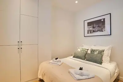 Un ou plusieurs lits dans un hébergement de l'établissement Charming Apartment-Bastille-Le Marais