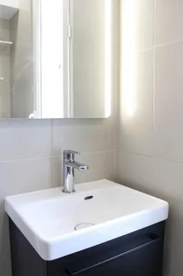 Salle de bains dans l'établissement Modern apartment at the gates of Paris