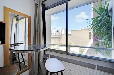 Balcon ou terrasse dans l'établissement Comfortable 2P Studio - Gare du Nord-Paris 10th