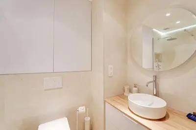 Salle de bains dans l'établissement Studio 2P near Trocadero - Eiffel Tower