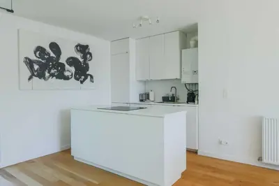 Cuisine ou kitchenette dans l'établissement Magnificent apartment -2BR-6P- Belleville