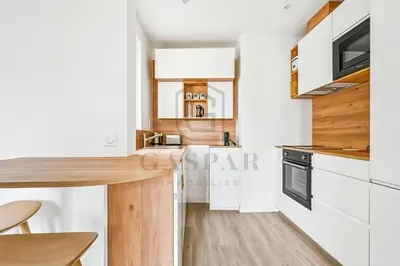Cuisine ou kitchenette dans l'établissement Gaspar- Passages- Comfort & proximity to Paris