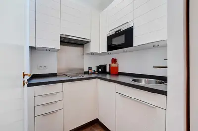 Cuisine ou kitchenette dans l'établissement Bright apartment -1BR-2P- Jardin du Luxembourg