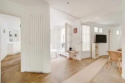Télévision ou salle de divertissement dans l'établissement Bright apartment -1BR-2P- Jardin du Luxembourg