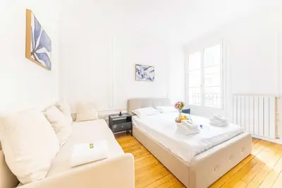 Coin salon dans l'établissement Exceptional apartment - 3BR-7P- Auteuil