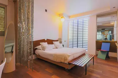 Un ou plusieurs lits dans un hébergement de l'établissement Charming flat - 1BR-4P- Bastille