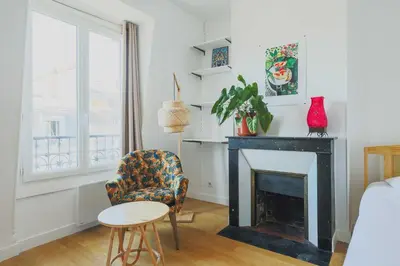 Coin salon dans l'établissement Charming 2P studio - 14th-Montparnasse