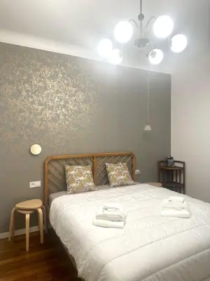 Un ou plusieurs lits dans un hébergement de l'établissement Pleasant stay in the heart of Paris 4 people max