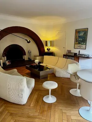 Coin salon dans l'établissement Country house in Paris!