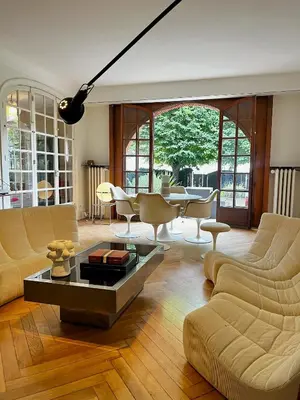 Coin salon dans l'établissement Country house in Paris!