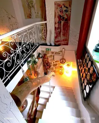 Coin salon dans l'établissement My art-loft in Paris