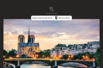 Vue générale sur Paris ou vue de la ville depuis l'appartement
