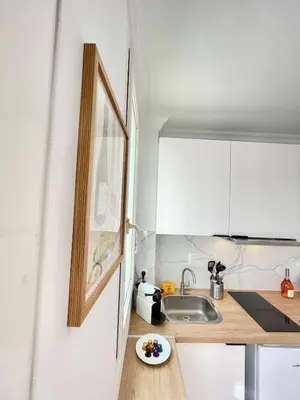 Cuisine ou kitchenette dans l'établissement New 147 Suite Tonton - Cosy Apartment Paris Center