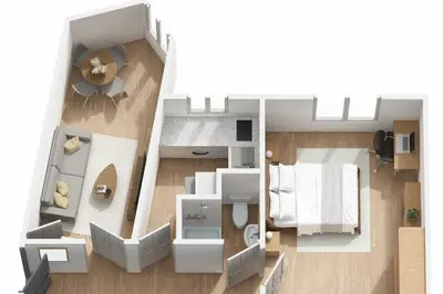 Plan de l'établissement Michaud Charming apartment near Paris