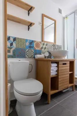 Salle de bains dans l'établissement Charming apartment - 1BR- 4P- Oberkampf