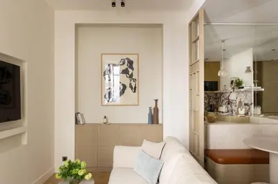 Coin salon dans l'établissement Luxurious Residence Saint Honore by onefinestay
