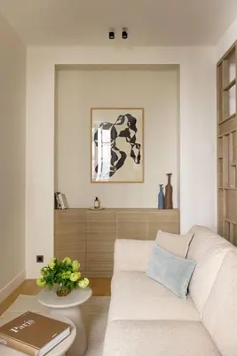 Coin salon dans l'établissement Luxurious Residence Saint Honore by onefinestay