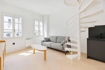 Coin salon dans l'établissement Duplex modern Montorgueil 4 Guests