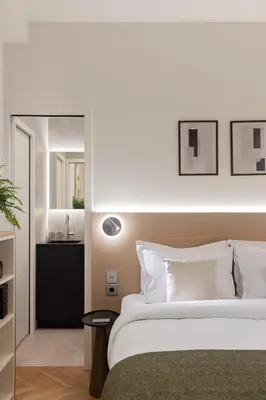 Un ou plusieurs lits dans un hébergement de l'établissement La Suite - Voltaire II - 2 bedrooms with AC