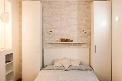 Un ou plusieurs lits dans un hébergement de l'établissement Charming studio in the heart of Paris 14