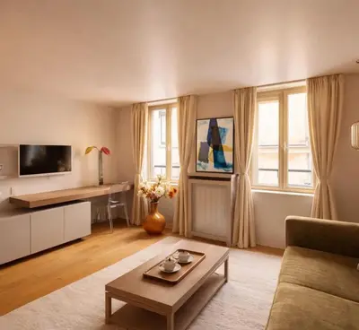 Télévision ou salle de divertissement dans l'établissement Notre Dame - Premium apartment for 4