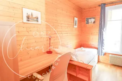 Un ou plusieurs lits dans un hébergement de l'établissement Apartment Near Pantheon Paris 5e