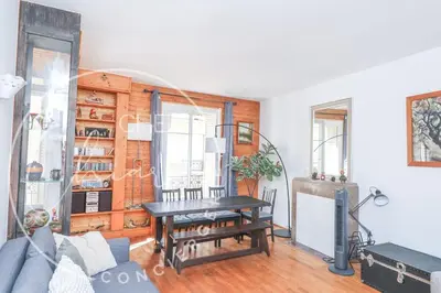 Coin salon dans l'établissement Apartment Near Pantheon Paris 5e