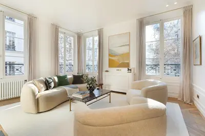 Coin salon dans l'établissement Pick A Flat's Apartment in Saint Germain des Prés - Rue Furstemberg