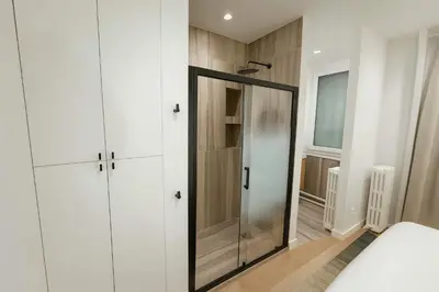 Un ou plusieurs lits dans un hébergement de l'établissement Appartement duplex familiale 2 chambres Paris 13