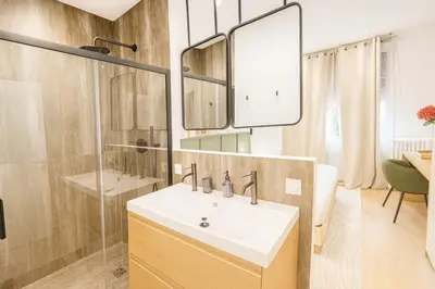 Salle de bains dans l'établissement Appartement duplex familiale 2 chambres Paris 13