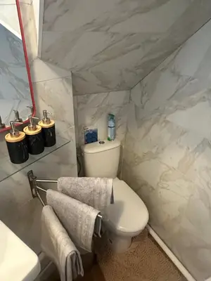 Coin salon dans l'établissement magnifique appartement cosy proches des puces