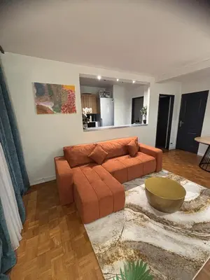 Coin salon dans l'établissement Luxe 2 bedrooms Paris 14th & Montrouge