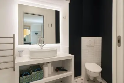 Salle de bains dans l'établissement Appartement rue Montorgueil au Halles - Paris 1