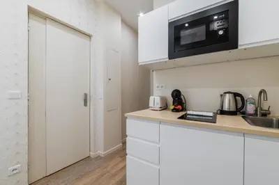 Cuisine ou kitchenette dans l'établissement Sous Plex palais des congres Porte Maillot - 4P