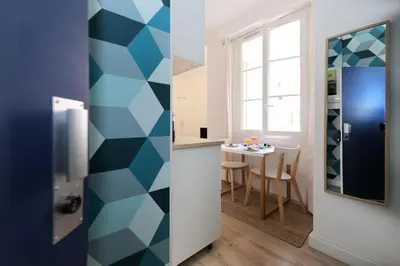 Cuisine ou kitchenette dans l'établissement Studio original et reposant - Paris 10 - 2P