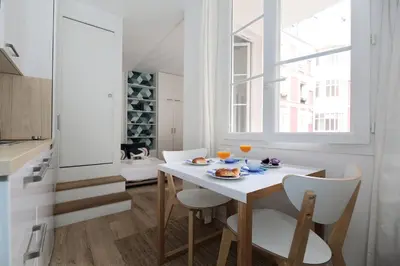 Cuisine ou kitchenette dans l'établissement Studio original et reposant - Paris 10 - 2P